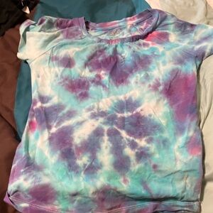 Kids Tie-Dye Shirt - Purple and Blue